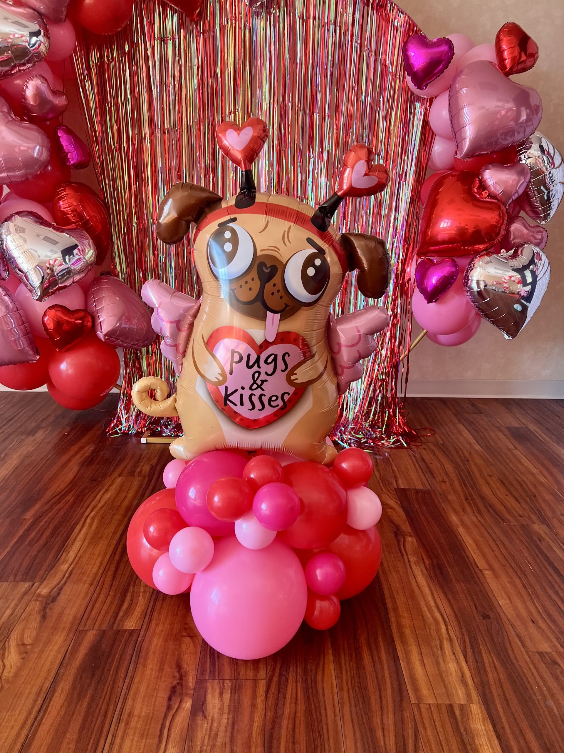 Confetti Friends Valentine's Day Pop Up Grab and Go Balloons For Sale